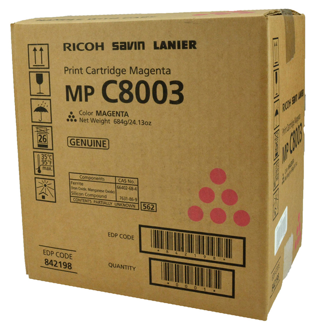 حبر ريكو احمر MP C8003 / IM C8000 M